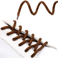 GRAH SANGRAH® (2 Pair) Shoelaces for Hiking Shoes, Outdoor Walking Sneakers, Outdoor Hiking, Climbing, Basketball, Work Boot, Running , Sport Shoes - 120 cm, Brown Black